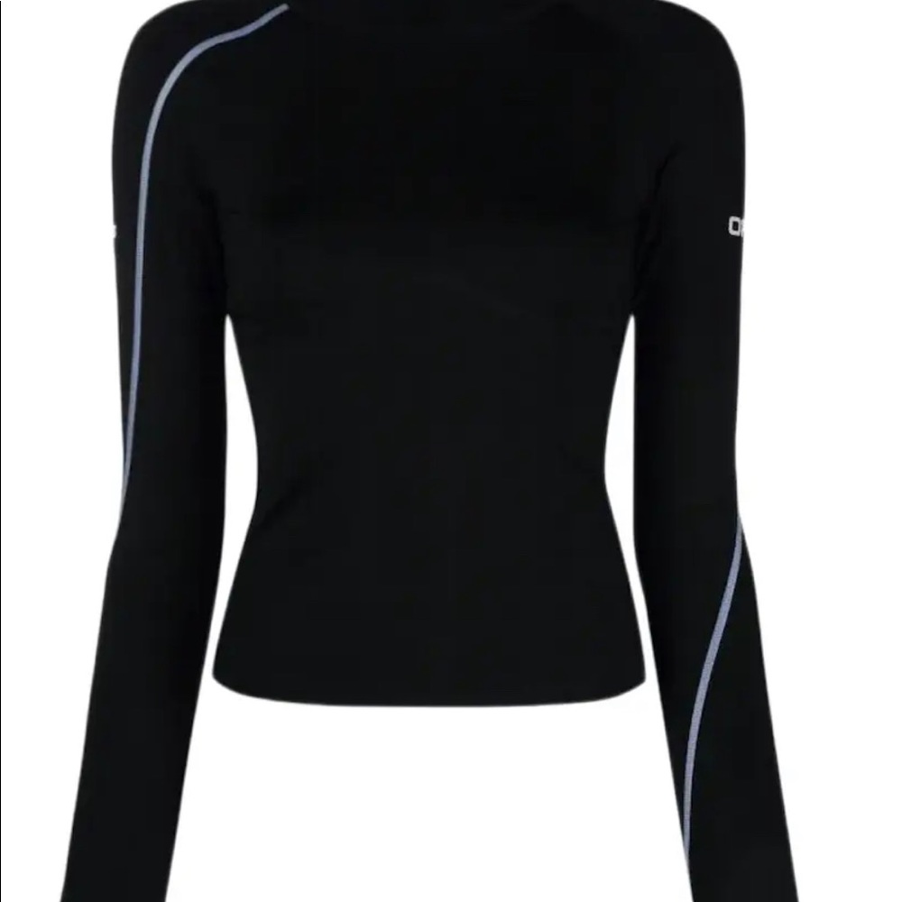 Off-white Black Logo Active Long Sleeve T Shirt